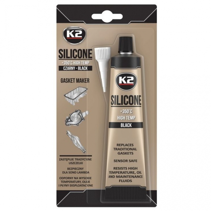 K2 Mastic Silicon Negru 350C 85G B210 [1]