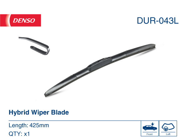 Lamela stergator DENSO Hybrid DUR-043L, lungime 430 mm, lama stergator hibrida [2]