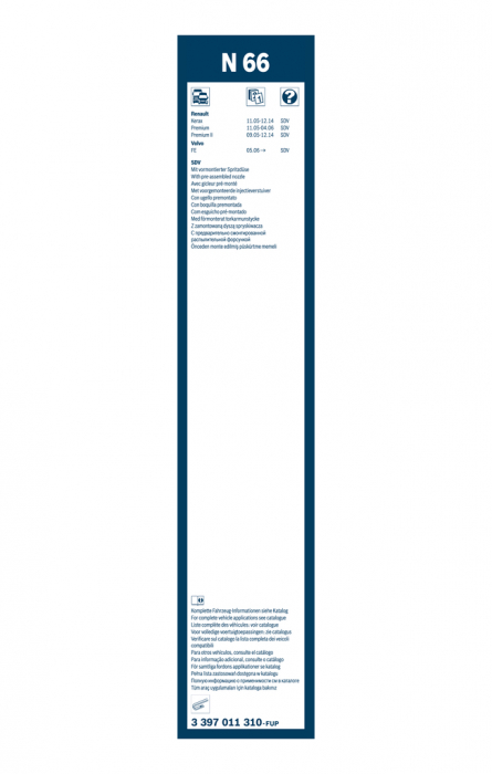 Lamela stergator parbriz BOSCH Twin 3 397 011 310, lungime 650 mm, cu duza spalator [3]