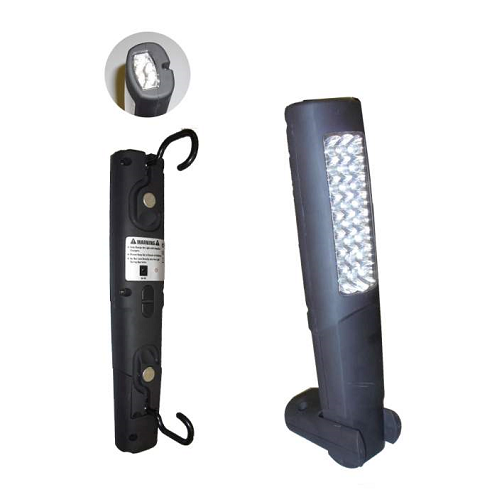 Lampa De Lucru Portabila 24+6 Leduri Dublu Magnetica. Suport Si Baza Metalica Jbm [1]