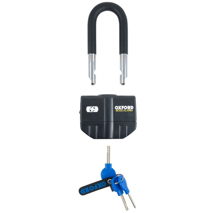 Lant Antifurt Cu Alarma Moto Oxford Boss Alarm 16mm Chain Lock 12mm x 2.0m Otel Negru LK482 [2]