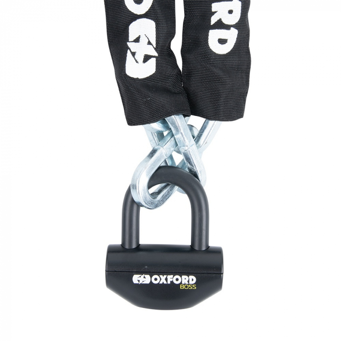 Lant Antifurt Moto Oxford Boss Chain Lock 12mm x 1,5m Otel Negru LK383 [1]