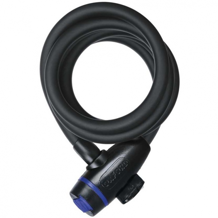 Lant Antifurt Moto Oxford Cable8 (Smoke) 8mm x 1800mm Otel Negru LK240 [1]