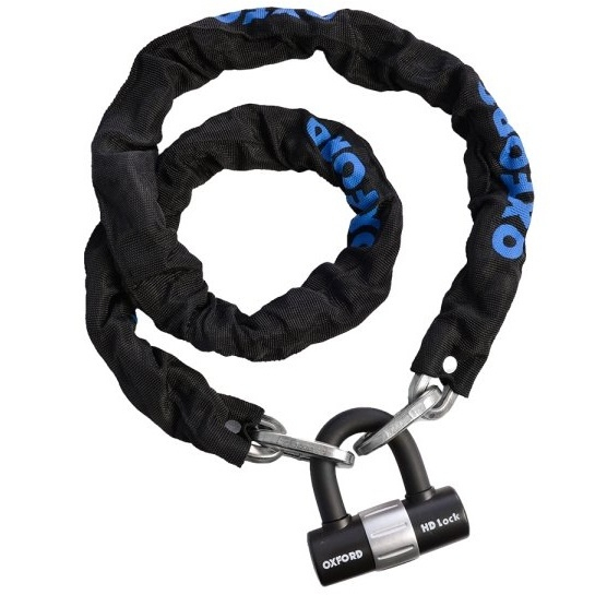 Lant Antifurt Moto Oxford HD Chain Lock 1.5M Metal Negru OF159 [1]