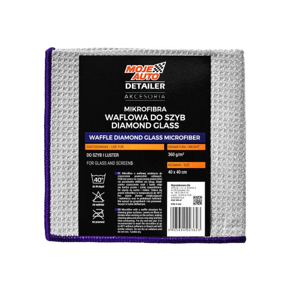 Laveta curatare sticla 40cm x 40cm 370gsm Moje Auto [1]