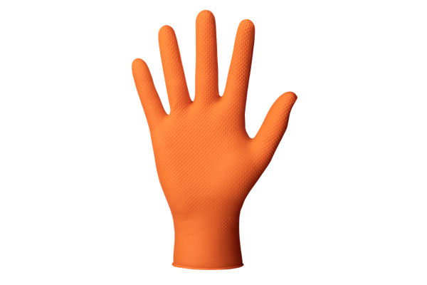 Manusi Din Nitril Culoare Orange Structura Diamantataxxl Set 50Buc [1]