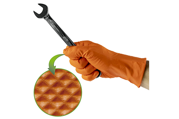 Manusi Din Nitril De Culoare Orange 7.0 Marimea: L (100 De Unitati) Jbm [1]