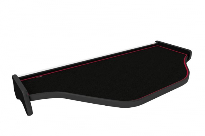 Masa centrala bord camion compatibil cu DAF XF 105 (01.2006-12.2013), Negru cu cusatura rosie [1]