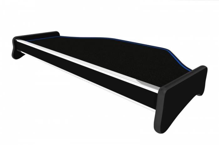 Masa centrala bord camion compatibila cu DAF XF 95 (01.1997-12.2005), Negru cu cusatura albastra [2]
