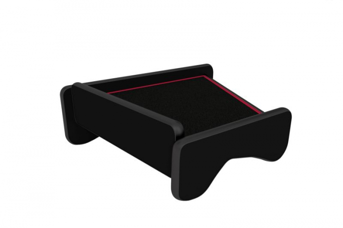 Masa centrala bord camion compatibila cu Renault Magnum Inegral / Millenium / New Size, Negru cu cusatura rosie [2]