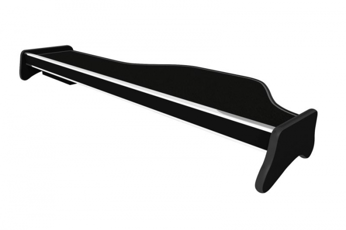 Masa lunga bord camion compatibila cu DAF XF 105 (01.2006-12.2013), Negru cu cusatura gri [2]