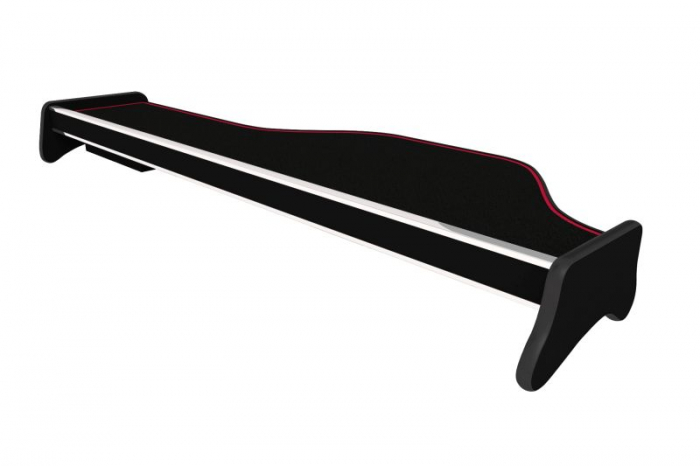 Masa lunga bord camion compatibila cu DAF XF 105 (01.2006-12.2013), Negru cu cusatura rosie [2]