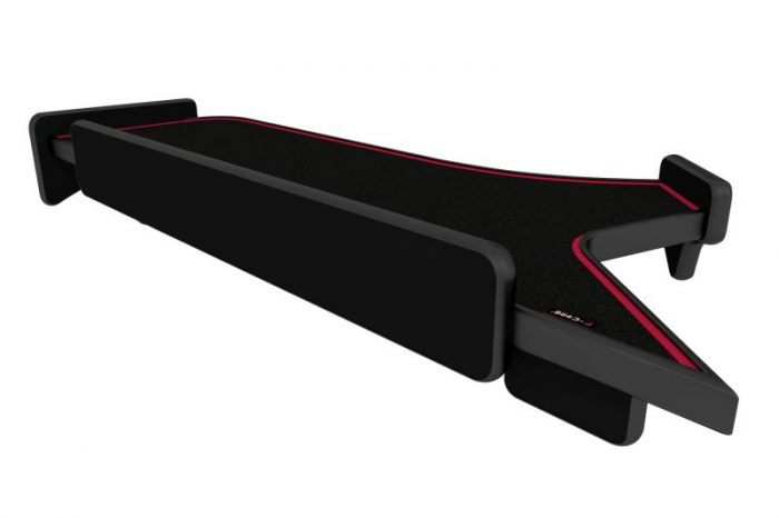 Masa lunga bord camion compatibila cu Iveco Stralis HI-WAY si Iveco Stralis XP, Negru cu cusatura rosie [2]