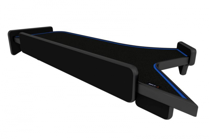 Masa lunga bord camion compatibila cu Iveco Stralis HI-WAY si Iveco Stralis XP, Negru cu cusatura albastra [2]