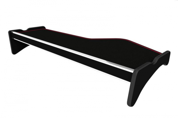 Masa lunga bord camion compatibila cu Renault Magnum Inegral / Millenium / New Size, Negru cu cusatura rosie [2]