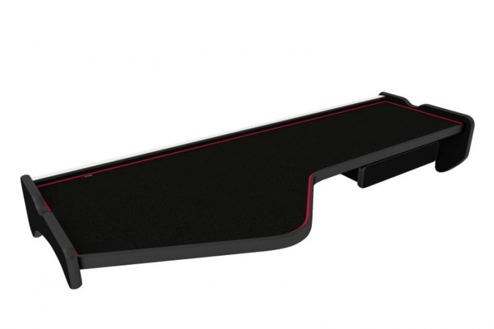 Masa lunga bord camion compatibila cu Renault Magnum Inegral / Millenium / New Size, Negru cu cusatura rosie [1]