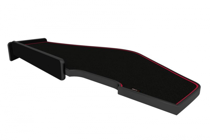 Masa lunga bord camion compatibila cu Renault T 01.2014+ , Negru cu cusatura rosie [2]