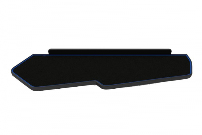 Masa lunga bord camion compatibila cu Volvo FH 4 01.2013+, Negru cu cusatura albastra [3]