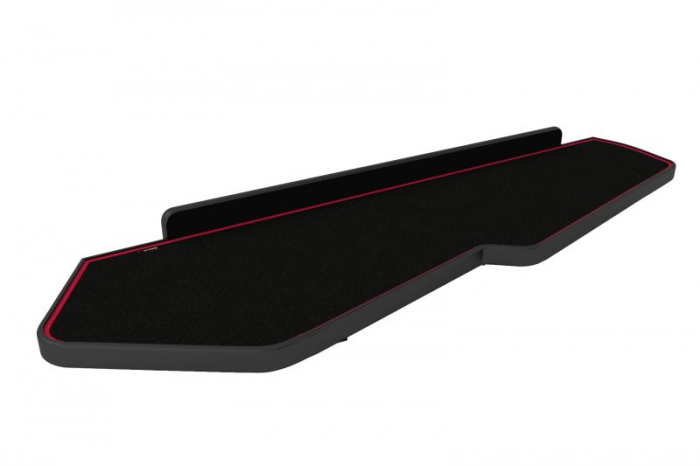 Masa lunga bord camion compatibila cu Volvo FH 4 01.2013+, Negru cu cusatura rosie [1]