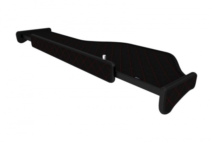 Masa lunga camion compatibila cu DAF XF 106 06.2015+, Negru cu cusatura rosie [2]