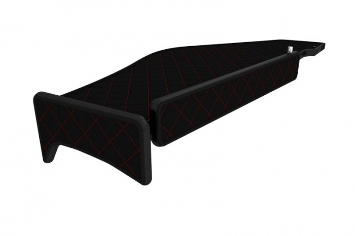 Masa lunga camion compatibila cu Renault T 01.2014+, Negru cu cusatura rosie [4]