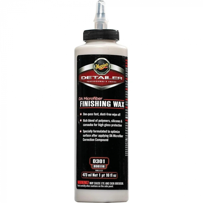 Meguiar's Da Microfiber Finishing Wax D301 Pasta Polish Finis 473ML D30116MG [1]