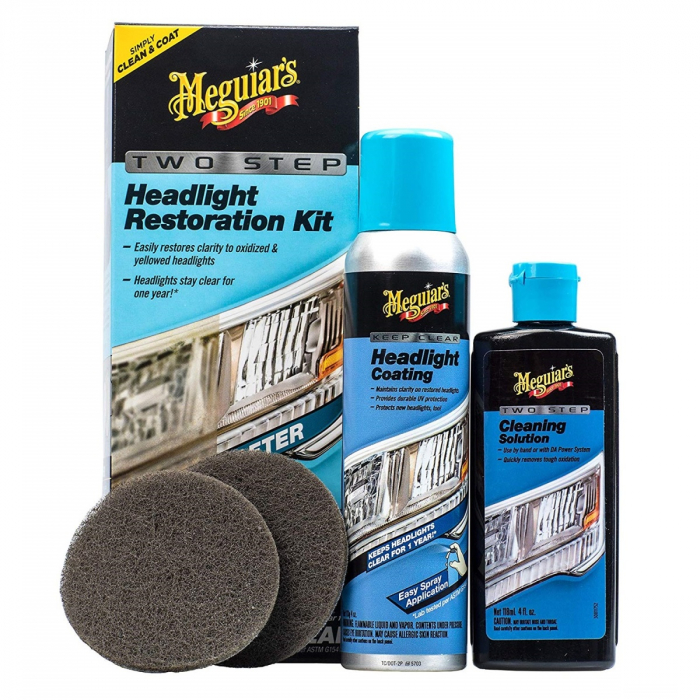 Meguiar's Kit Polish Faruri Two Step Headlight Restoration Kit G2970 [1]