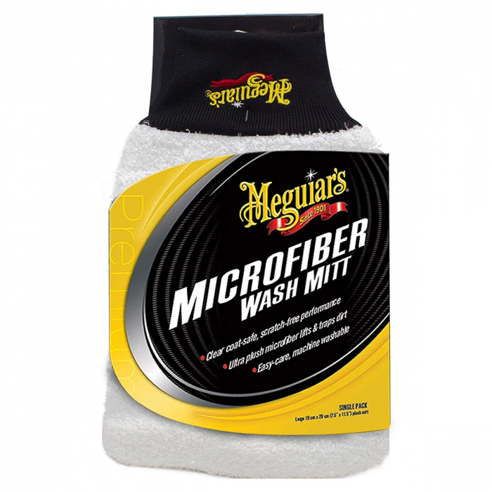 Meguiar's Microfiber Wash Mitt Laveta Tip Manusa Absorbanta X3002EU [1]