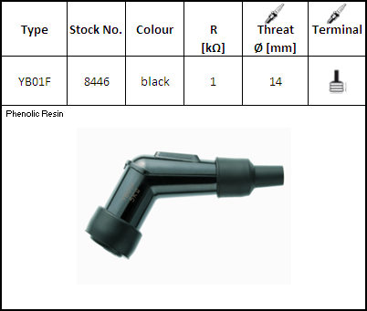 NGK - Pipa bachelita YB01F [1]