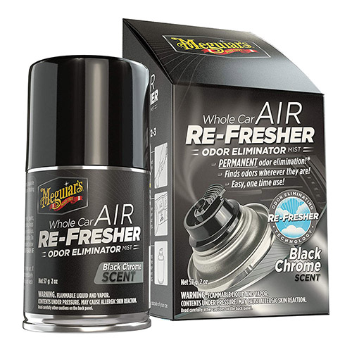 Odorizant spray sub presiune 57 g – Meguiar’s Whole Car Air Re-fresher – Black Chrome – EU [1]