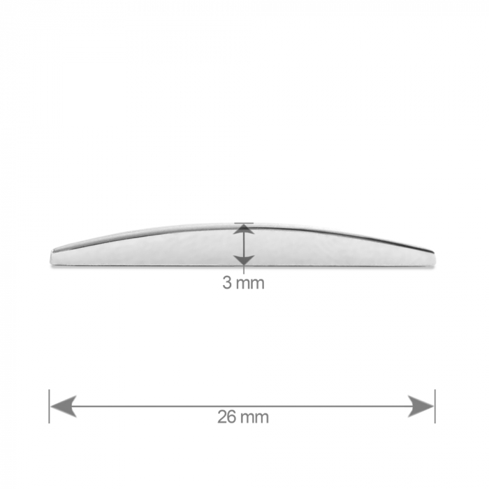 Ornament Auto 3D. Litera O. 26 Mm. Cromat [3]