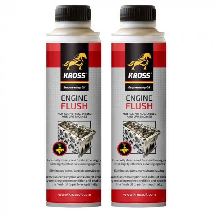 Pachet 2 x Aditiv Kross Engine Flush pentru curatare motor 250 ml [1]
