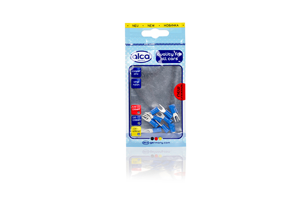 Papuc Electric Auto Izolat Albastru Tip Furca 4.3Mm-Set 10 Buc [2]