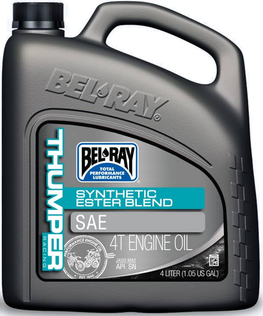 Ulei de motor Bel-Ray THUMPER RACING SYNTHETIC ESTER BLEND 4T 15W-50 4 l [1]