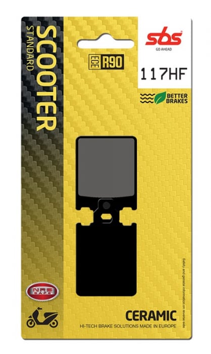 SBS - placute frana 117HF [680HF] - Scooter [Ceramic] [1]