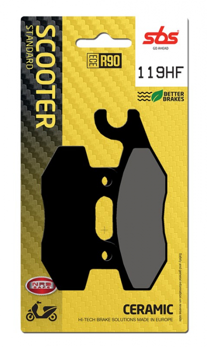 SBS - placute frana 119HF [688HF] - Scooter [Ceramic] [1]