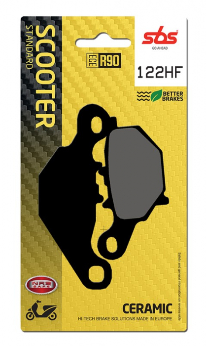 SBS - placute frana 122HF [702HF] - Scooter [Ceramic] [1]