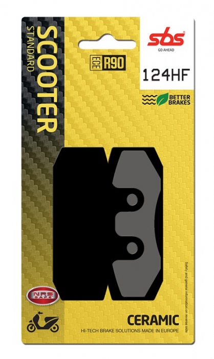 SBS - placute frana 124HF - Scooter [Ceramic] [1]