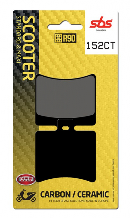 SBS - placute frana 152CT - Scooter [Carbon / Ceramic] [1]