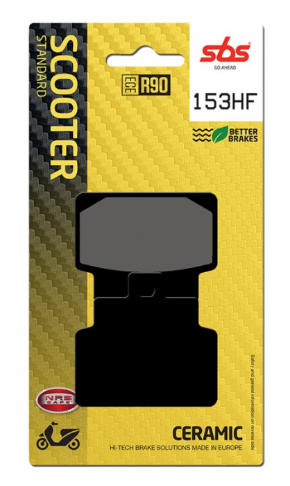 SBS - placute frana 153HF [748HF] - Scooter [Ceramic] [1]
