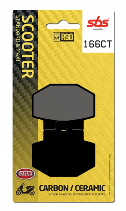 SBS - placute frana 166CT - Scooter [Carbon / Ceramic] [1]