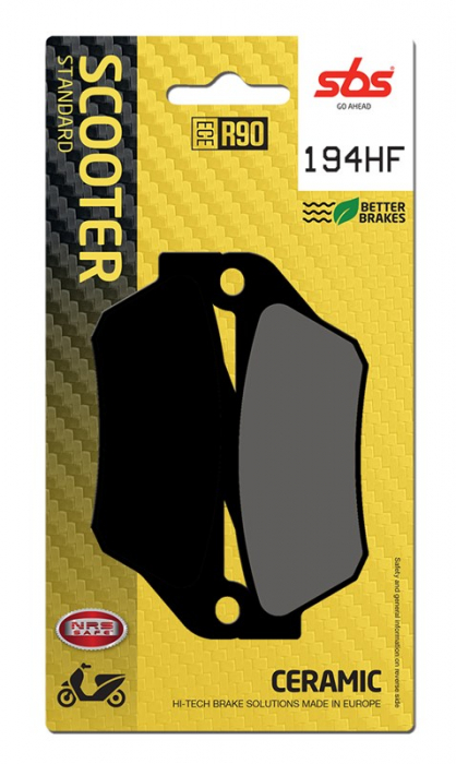 SBS - placute frana 194HF [837HF] - Scooter [Ceramic] [1]