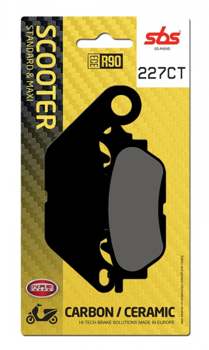 SBS - placute frana 227CT - Scooter [Carbon / Ceramic] [1]