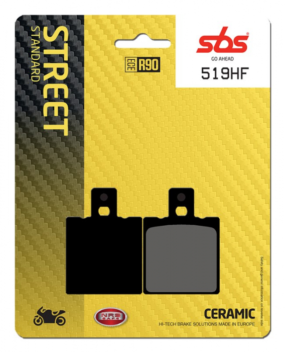 SBS - placute frana 519HF [138HF] - Street [Ceramic] [1]
