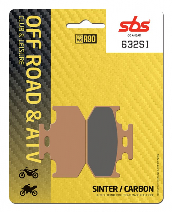 SBS - placute frana 632SI - Offroad & ATV [Sinter / Carbon] [1]