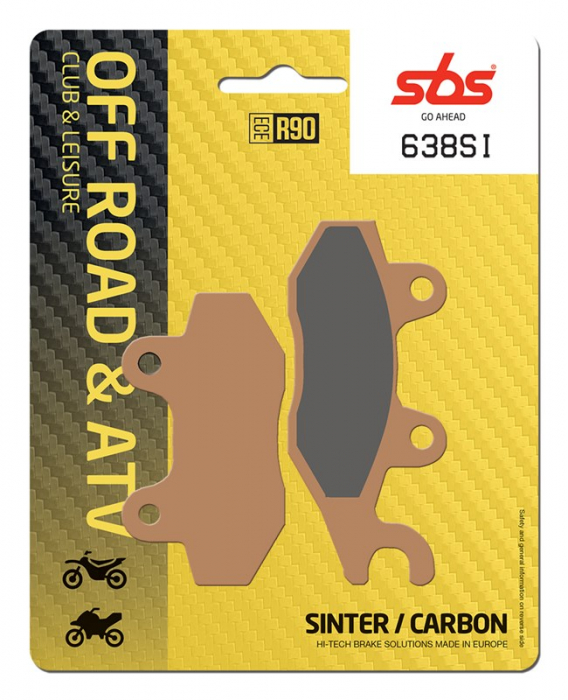 SBS - placute frana 638SI - Offroad & ATV [Sinter / Carbon] [1]