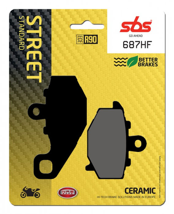 SBS - placute frana 687HF - Street [Ceramic] [1]