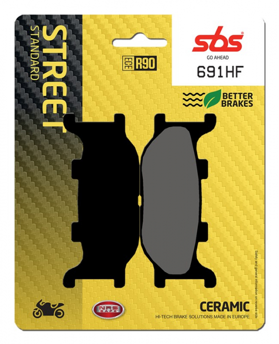 SBS - placute frana 691HF [128HF] - Street [Ceramic] [1]