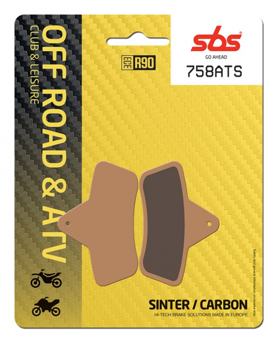 SBS - placute frana 758ATS - Offroad & ATV [Sinter / Carbon] [1]