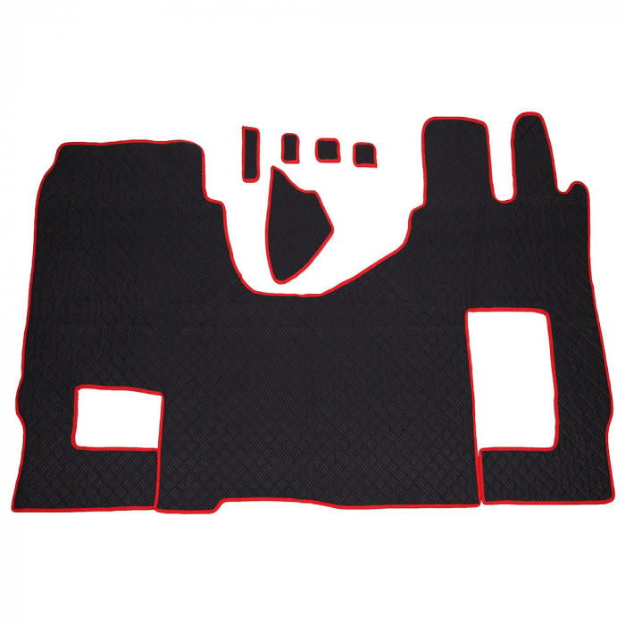 Set covorase Piele Ecologica Truck Umbrella Pentru Mercedes Actros 1845 Mp4 Euro 6, Negru [2]